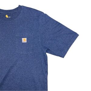 Heavy Duty Dark Blue Men’s Carhartt Work TShirt - Original Fit Large Tall